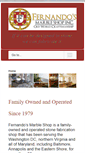 Mobile Screenshot of fernandosmarbleshop.com
